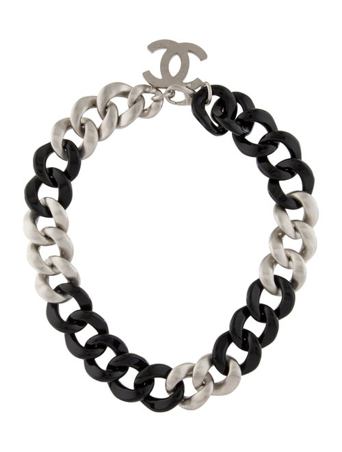 Chanel Resin Curb Chain Necklace