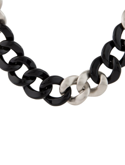 Chanel Resin Curb Chain Necklace