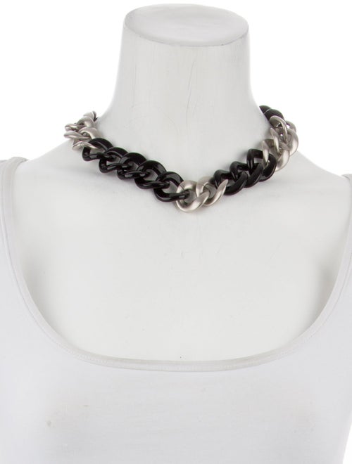 Chanel Resin Curb Chain Necklace