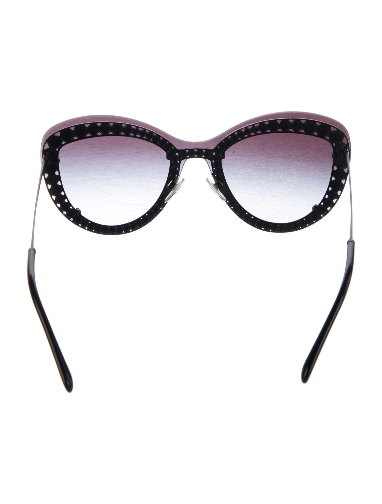 Chanel 2018 Pearl Butterfly Sunglasses Faux Pearl Accents Sunglasses