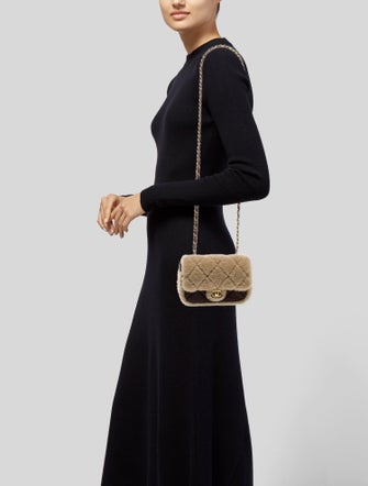 Chanel Shearling Mini Square Flap