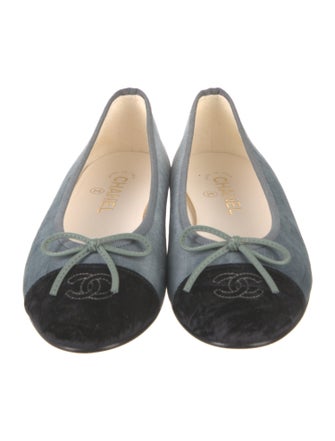 Chanel 2024 Interlocking CC Logo Ballet Flats
