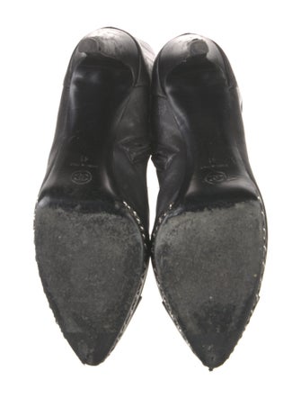 Chanel Interlocking CC Logo Leather Boots