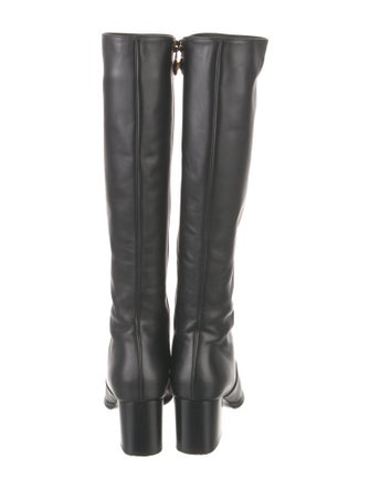 Chanel Interlocking CC Logo Leather Boots