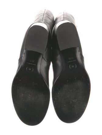Chanel Interlocking CC Logo Leather Boots