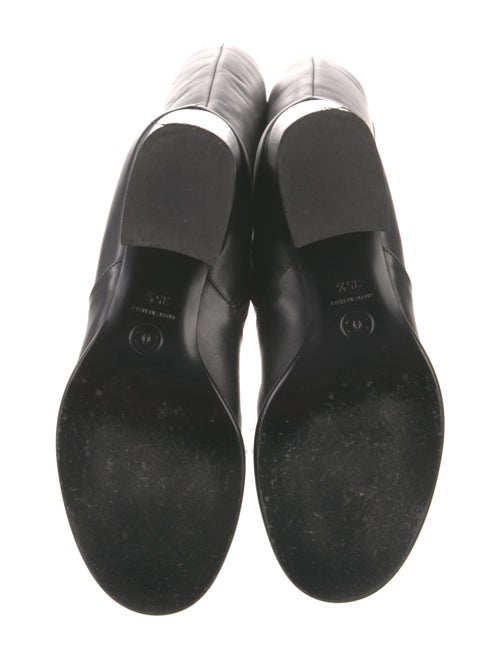 Chanel Interlocking CC Logo Leather Boots
