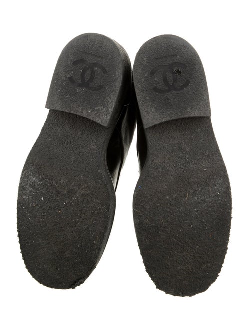 Chanel Interlocking CC Logo Calfskin Combat Boots