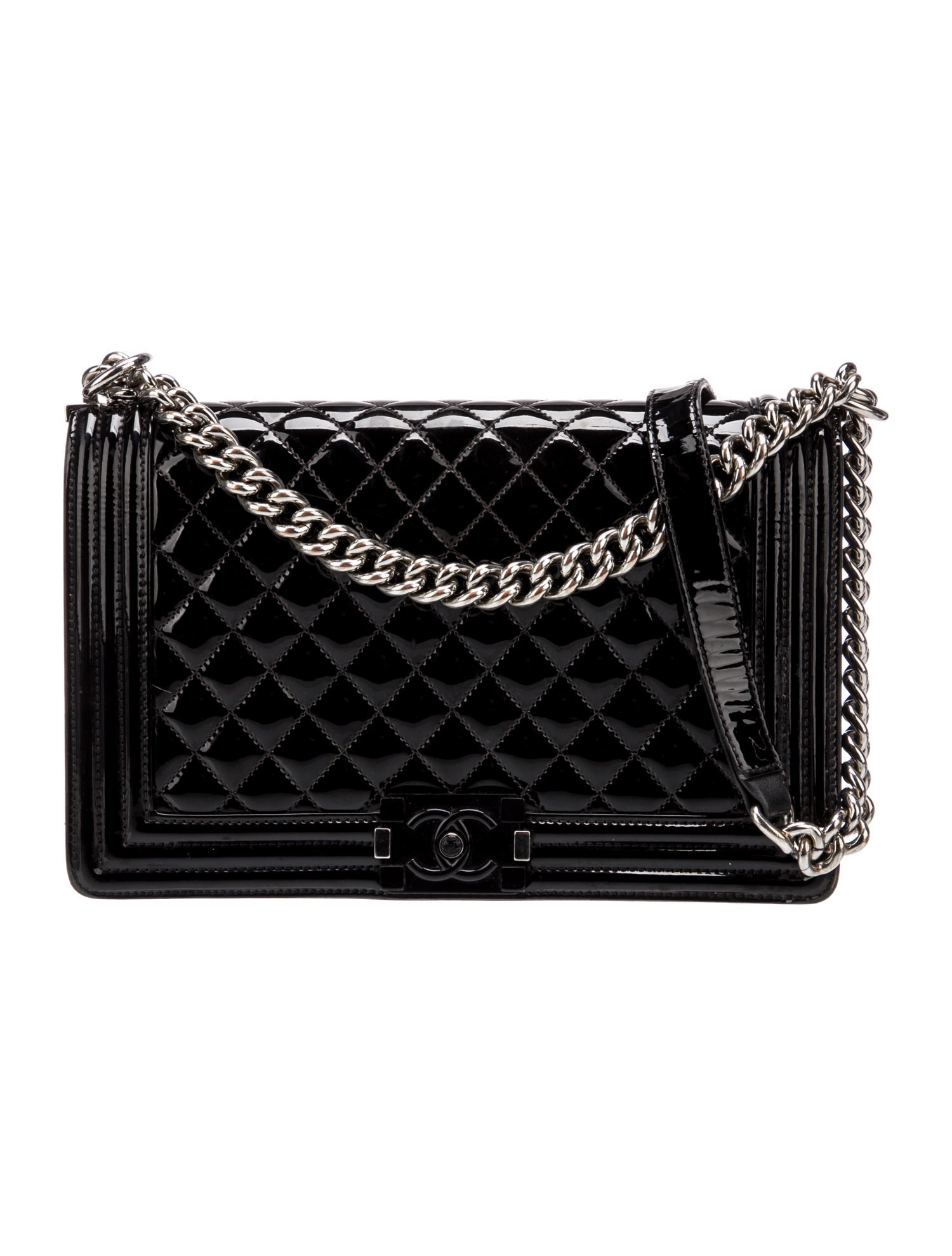 Chanel Large Patent Boy Bag