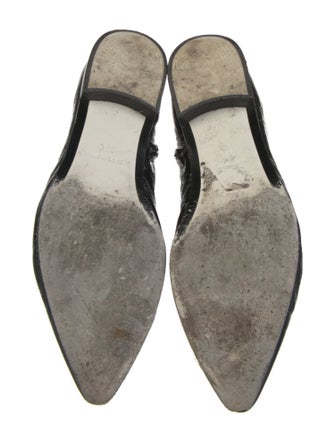 Chanel Interlocking CC Logo Patent Leather Boots