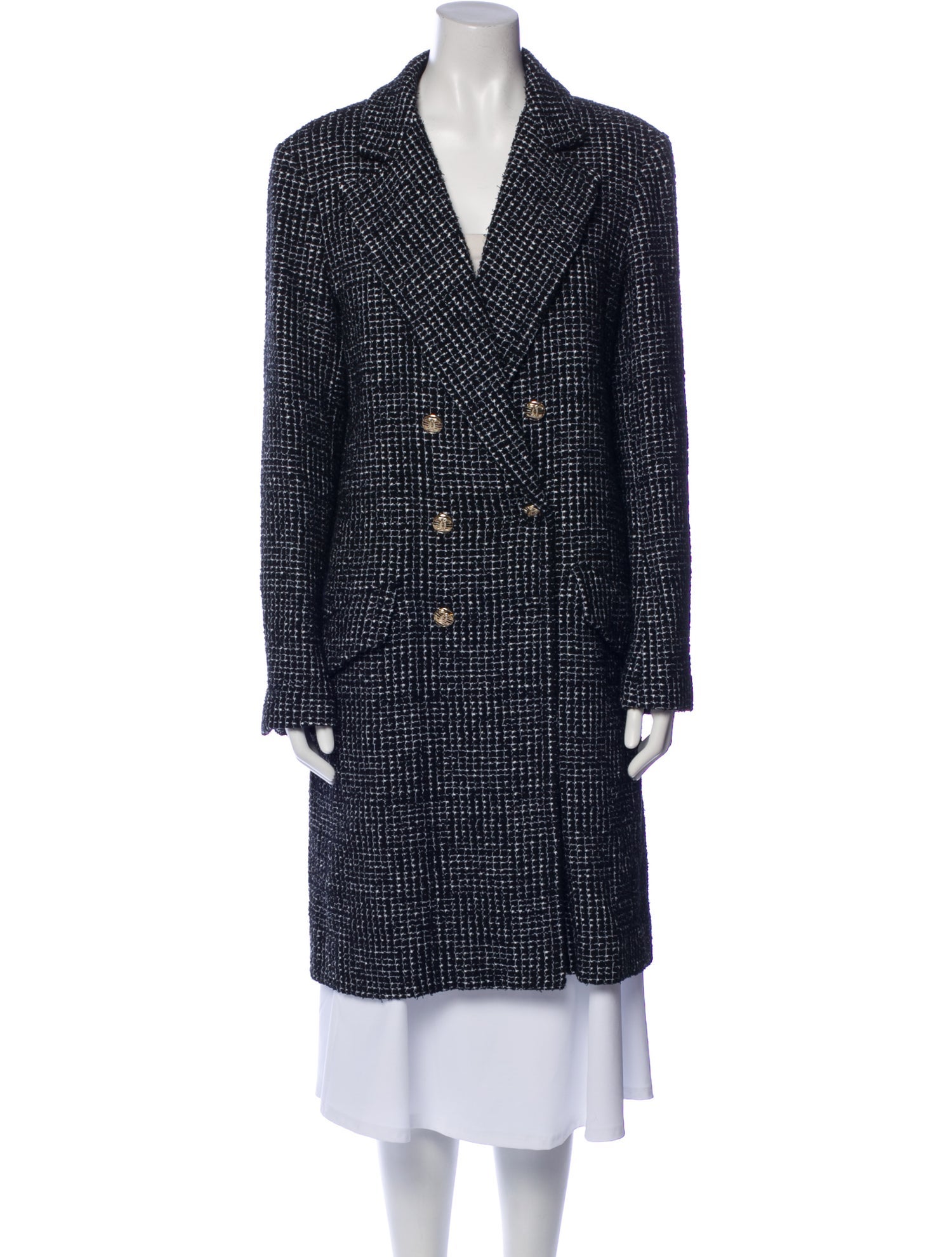 Chanel 2021 Tweed Pattern Coat