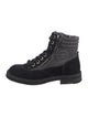 Chanel 2015 Interlocking CC Logo Combat Boots