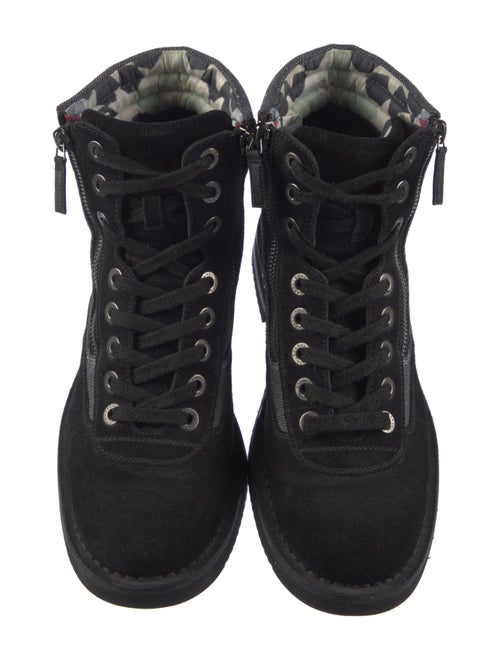 Chanel 2015 Interlocking CC Logo Combat Boots