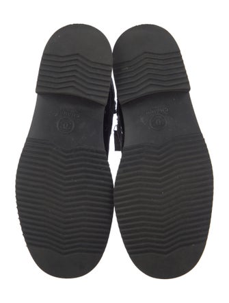 Chanel 2015 Interlocking CC Logo Combat Boots