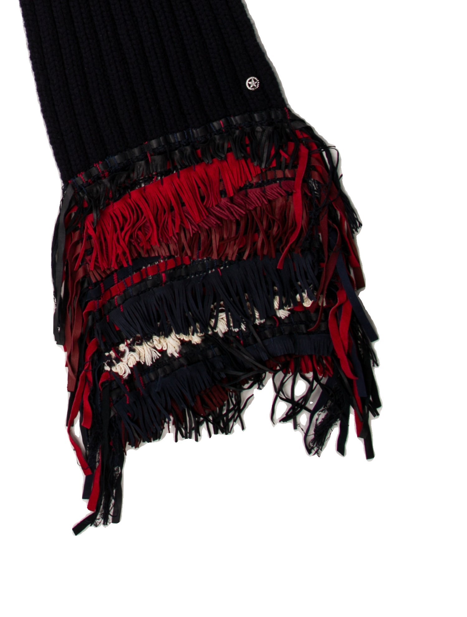 Chanel Cashmere Interlocking CC Logo Scarf