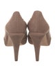 Chanel Interlocking CC Logo Suede Pumps