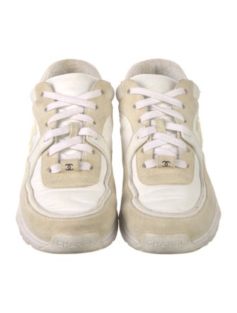 Chanel Interlocking CC Logo Suede Chunky Sneakers