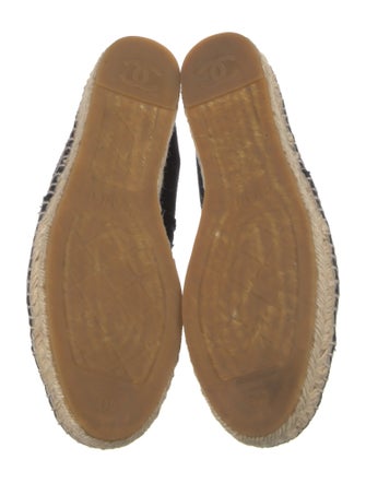 Chanel Interlocking CC Logo Suede Espadrilles