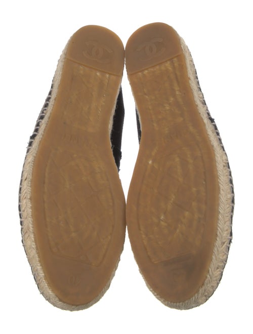 Chanel Interlocking CC Logo Suede Espadrilles