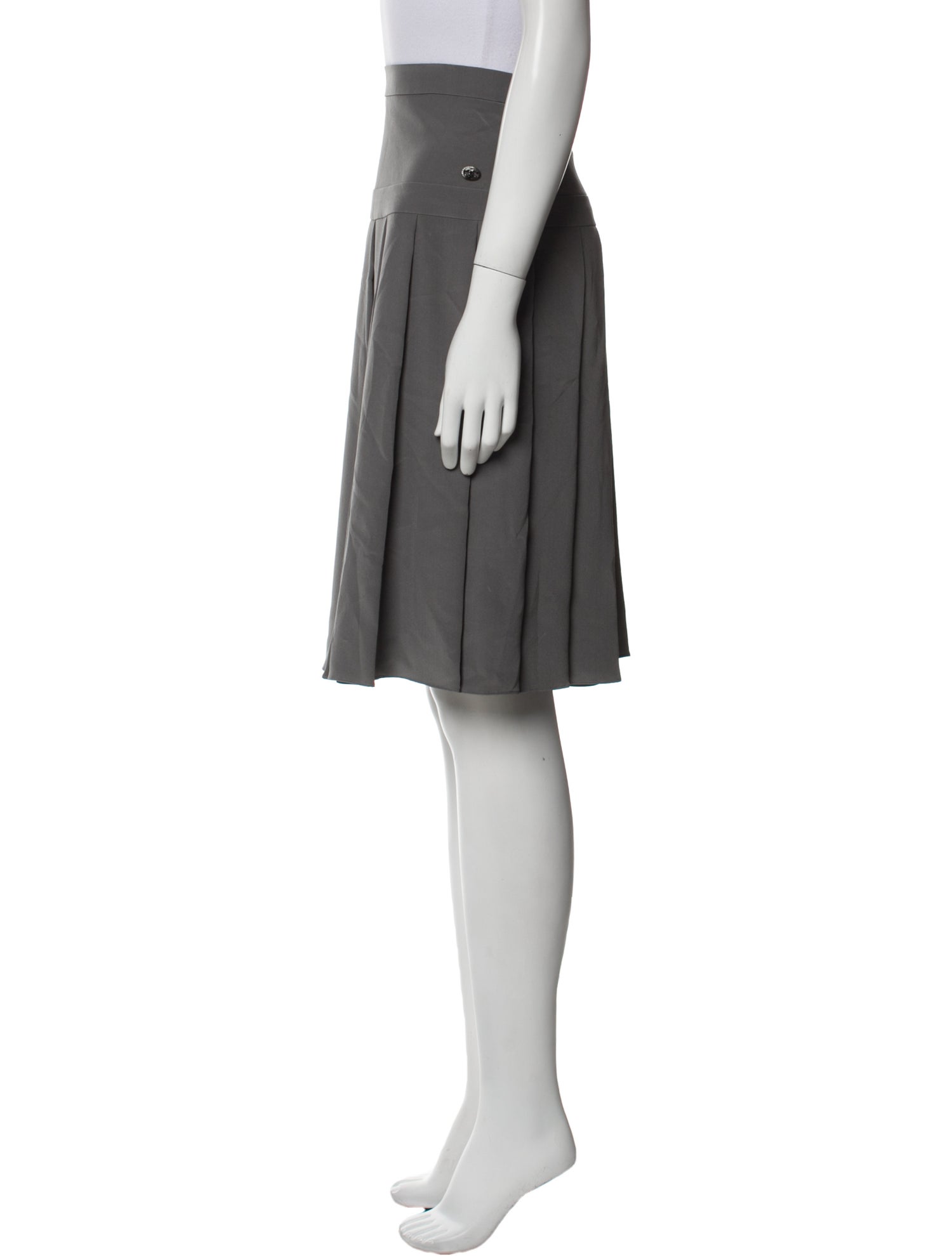 Chanel Silk Knee-Length Skirt