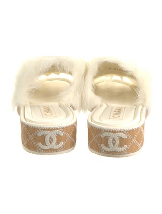 Chanel 2022 Interlocking CC Logo Slides