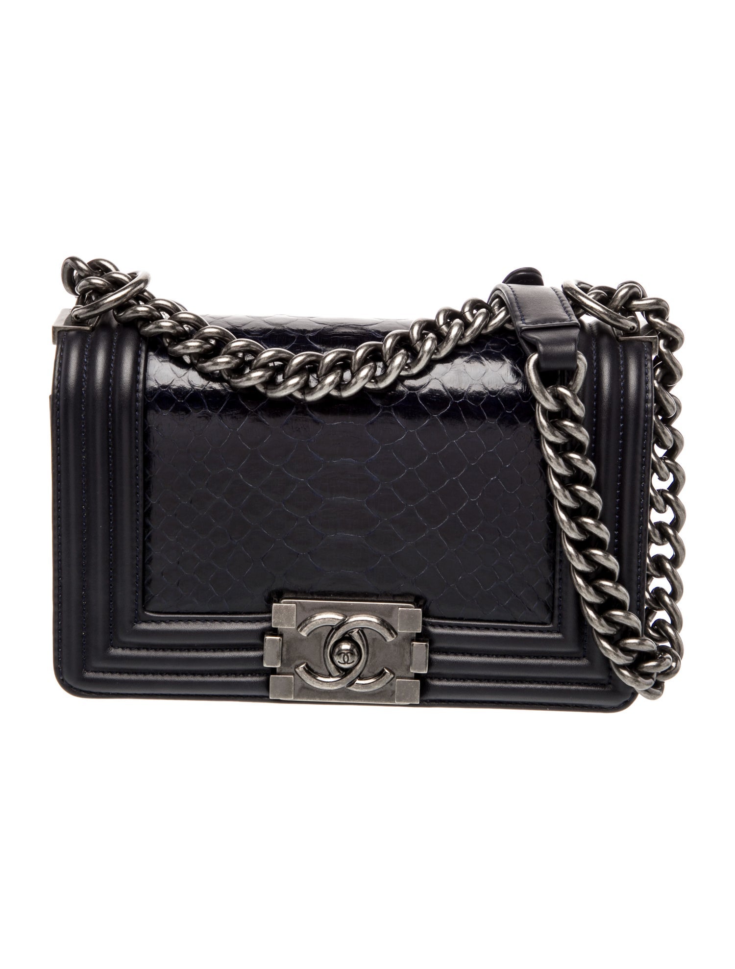 Chanel Small Python Boy Bag