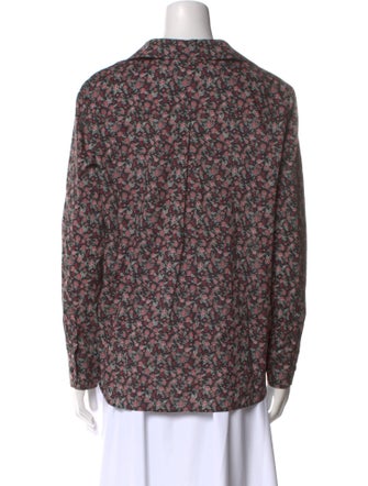 Chanel 2024 Floral Print Button-Up Top