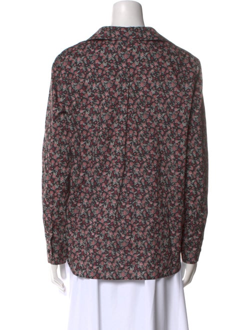 Chanel 2024 Floral Print Button-Up Top
