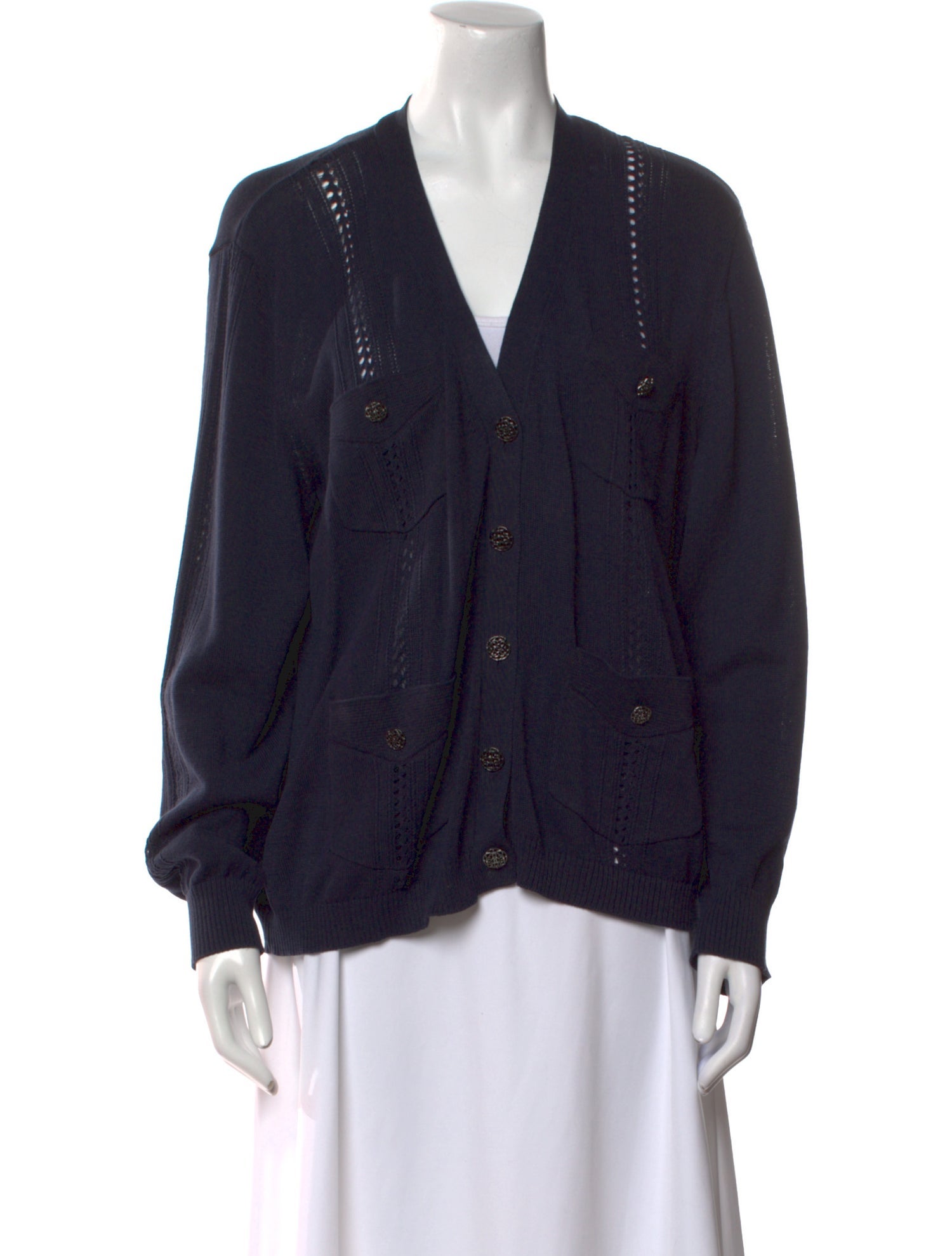 Chanel 2017 V-Neck Sweater