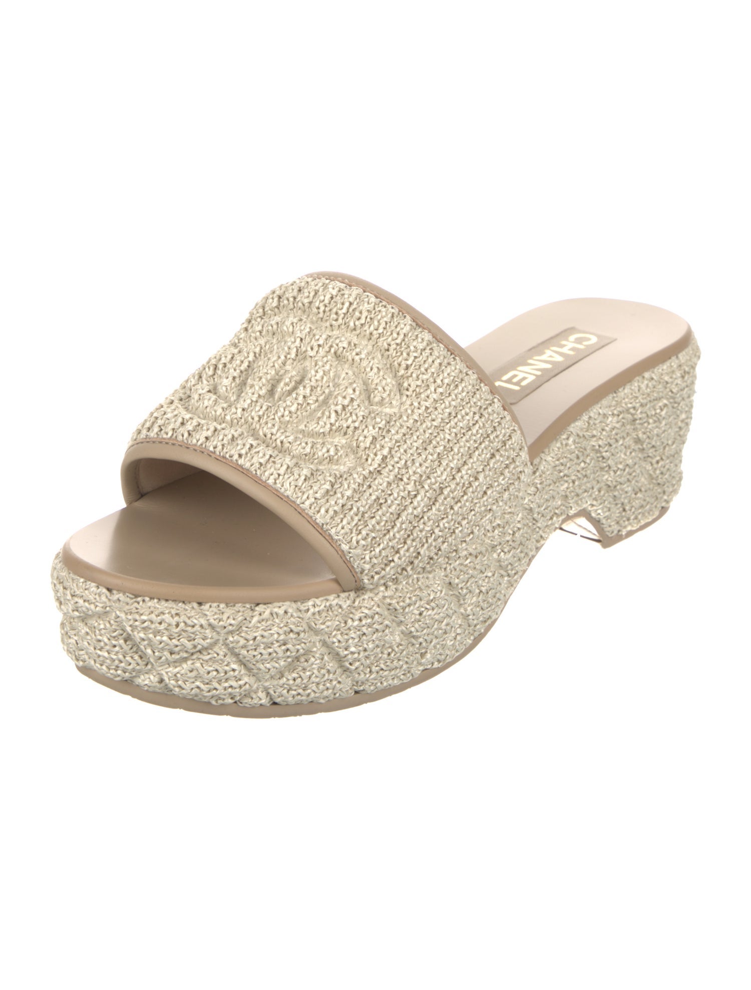 Chanel 2025 Interlocking CC Logo Slides