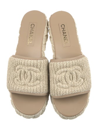 Chanel 2025 Interlocking CC Logo Slides