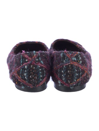 Chanel 2011 Interlocking CC Logo Ballet Flats