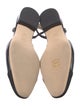 Chanel Interlocking CC Logo Leather Slingback Flats