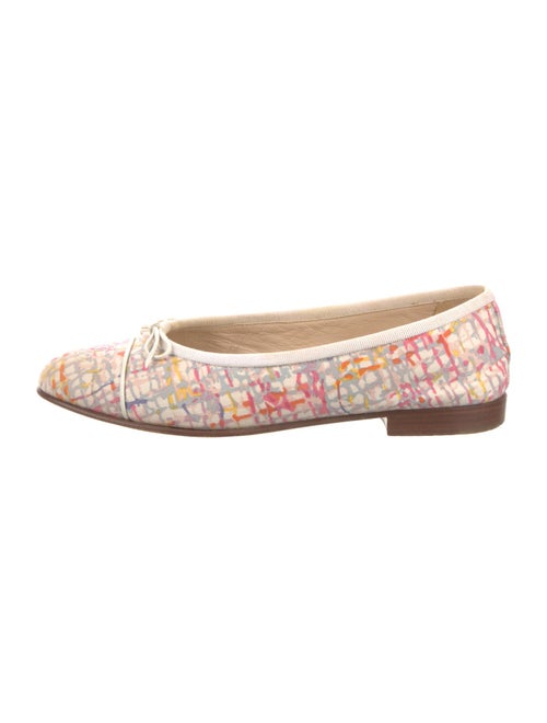 Chanel Interlocking CC Logo Canvas Flats
