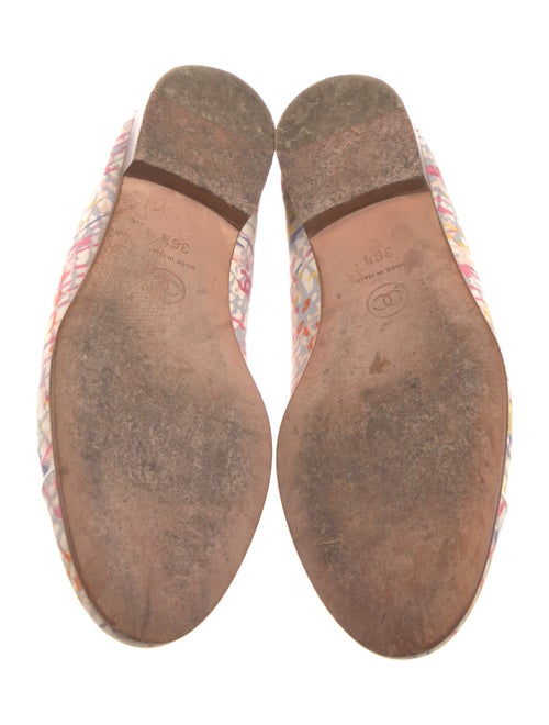 Chanel Interlocking CC Logo Canvas Flats