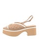 Chanel 2023 Interlocking CC Logo Slingback Sandals
