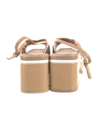 Chanel 2023 Interlocking CC Logo Slingback Sandals