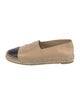 Chanel Interlocking CC Logo Lambskin Espadrilles