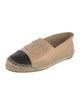 Chanel Interlocking CC Logo Lambskin Espadrilles