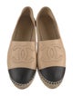 Chanel Interlocking CC Logo Lambskin Espadrilles