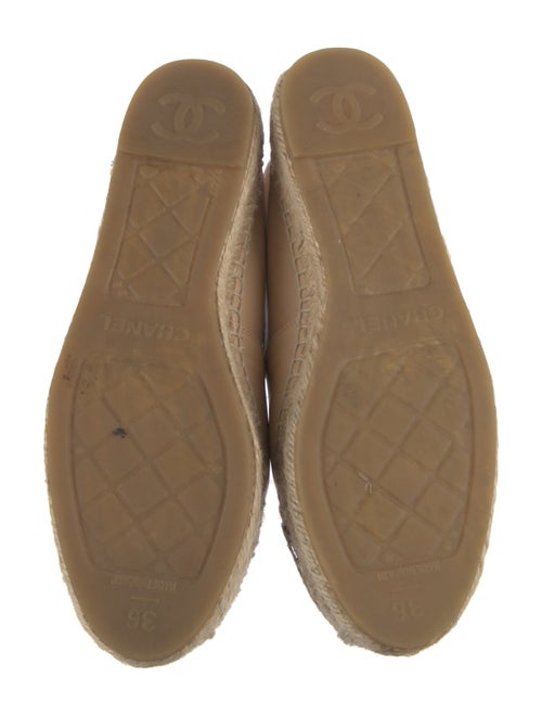 Chanel Interlocking CC Logo Lambskin Espadrilles