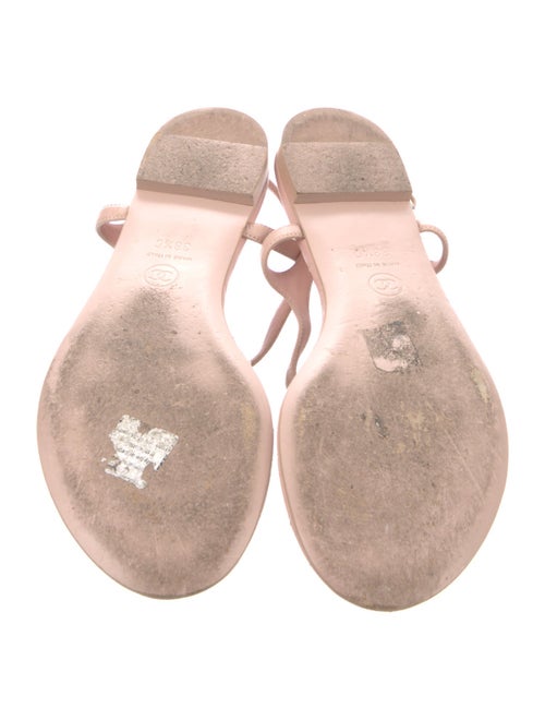 Chanel 2018 Interlocking CC Logo T-Strap Sandals