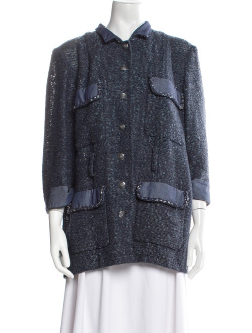Chanel 2012 Tweed Pattern Denim Jacket