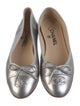 Chanel Interlocking CC Logo Leather Ballet Flats