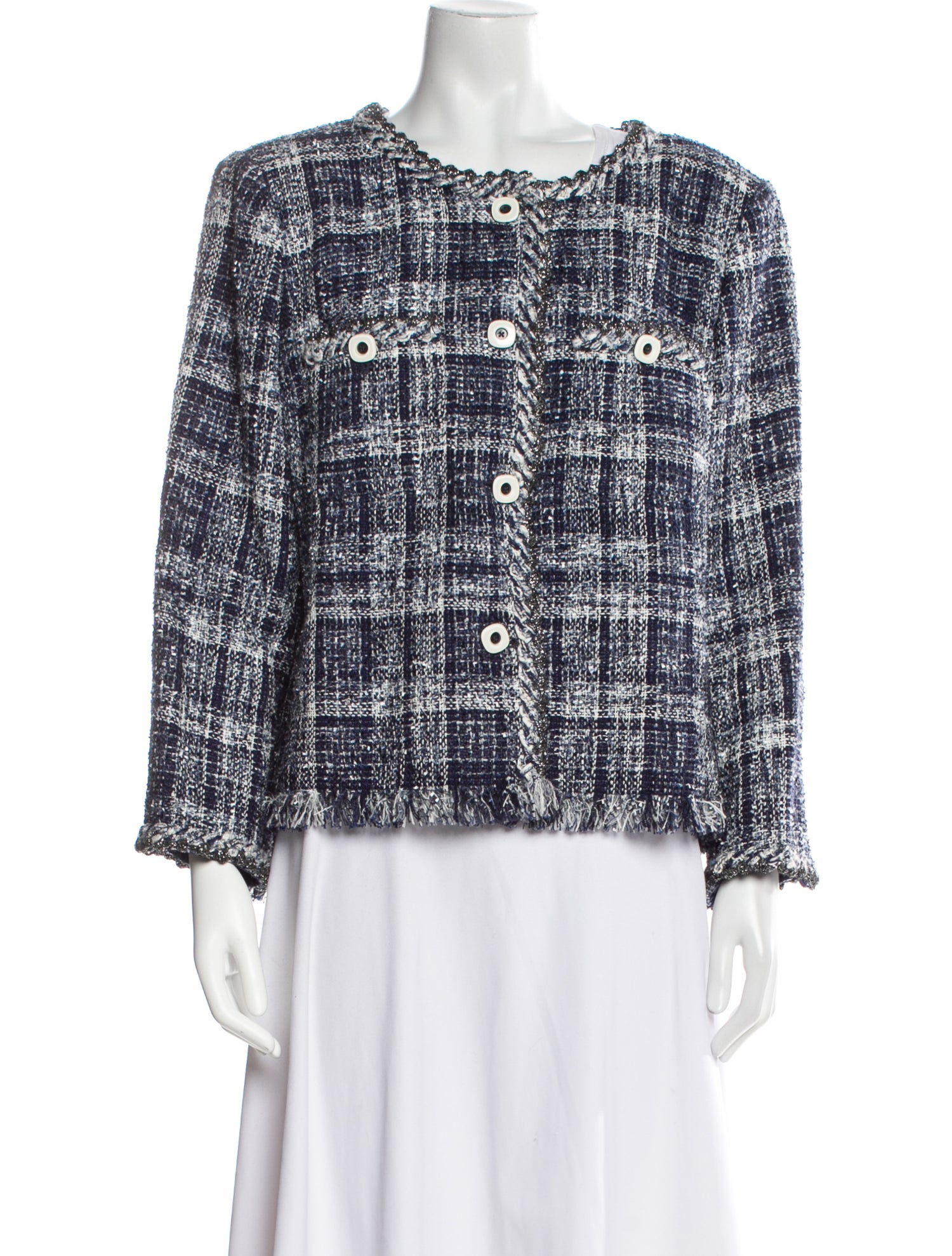 Chanel 2018 Tweed Pattern Evening Jacket