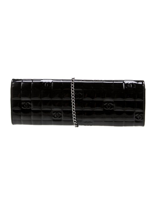 Chanel Patent Chocolate Bar Clutch