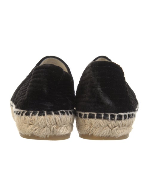 Chanel Interlocking CC Logo Velvet Espadrilles
