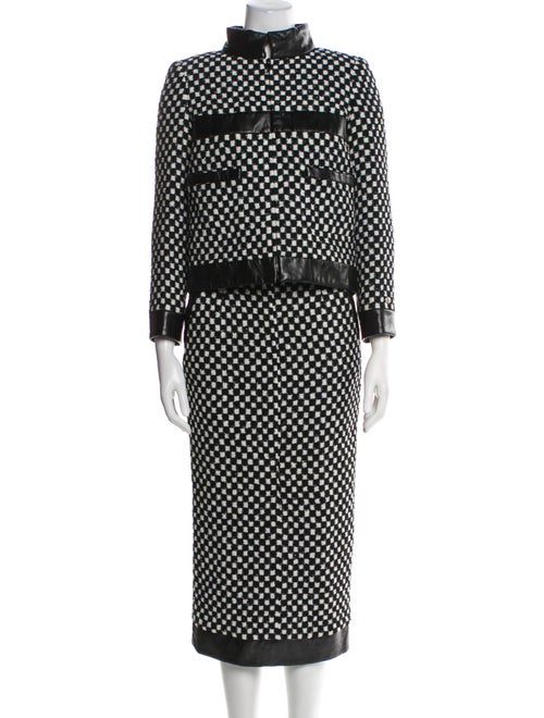 Chanel 2017 Plaid Print Skirt Suit