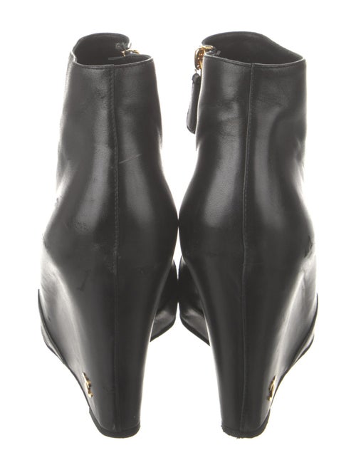 Chanel Interlocking CC Logo Leather Boots