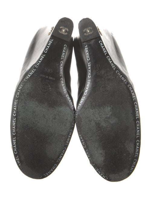 Chanel Interlocking CC Logo Leather Boots