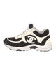 Chanel Interlocking CC Logo Suede Sneakers